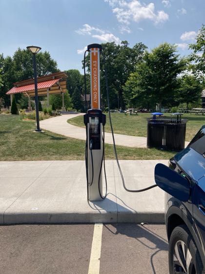 EV charger at Franklin Park