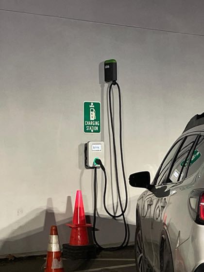 EV charger at Ertle Subaru