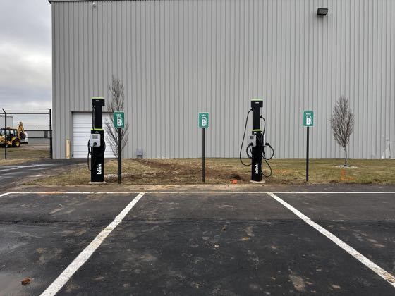 EV charger at Indianapolis Executive Airport