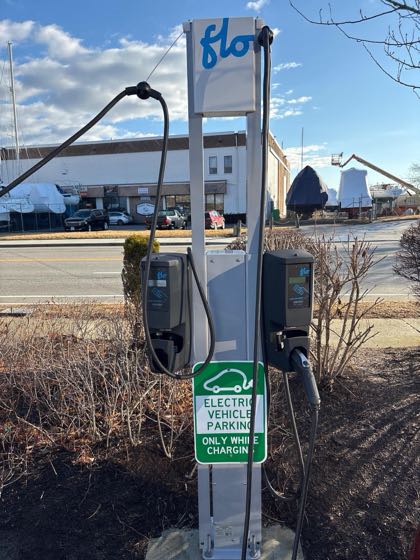 EV charger at Shaw's Cove