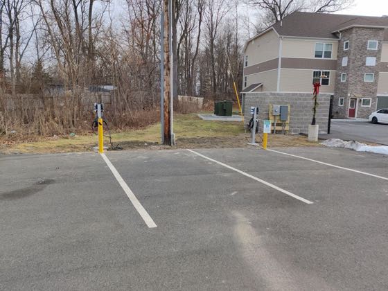 EV charger at Sunrise Solars Apartments