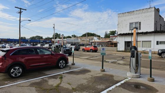 EV charger at 11th St Parking Lot