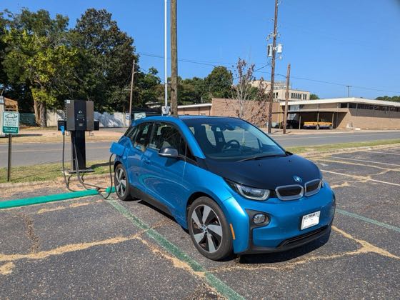 EV charger at Minden City Hall