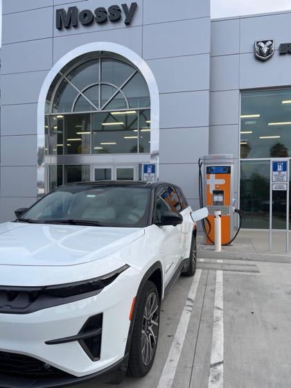 EV charger at Mossy Chrysler Dodge Jeep Ram