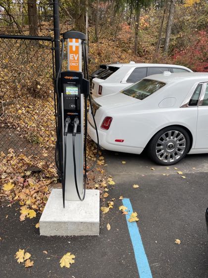 EV charger at Gallo Maserati Alfa Romeo of Greenwich