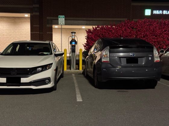EV charger at Latham Farms - Planet Fitness
