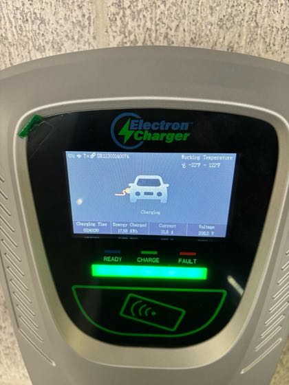 EV charger at Civic Square Garage