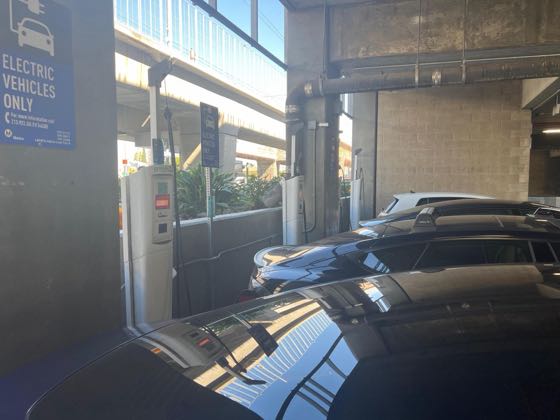 EV charger at La Cienega