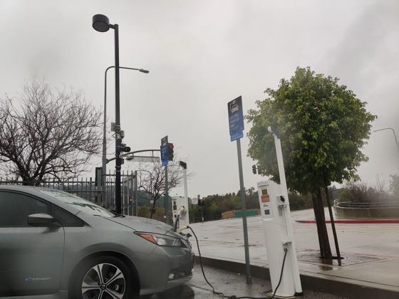 EV charger at Universal City - Metro Parking