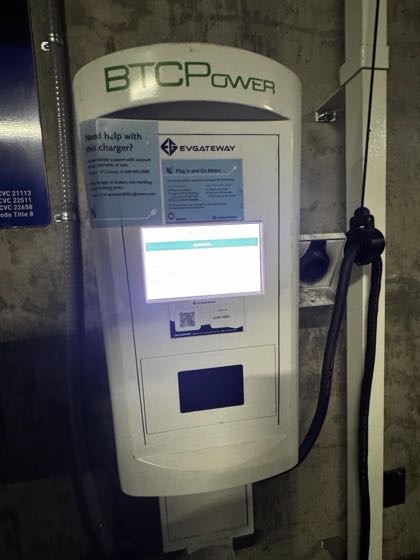 EV charger at Union Station East Parking