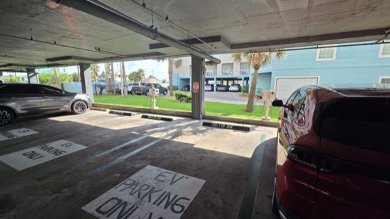 EV charger at Galveston Beach Hotel (2)