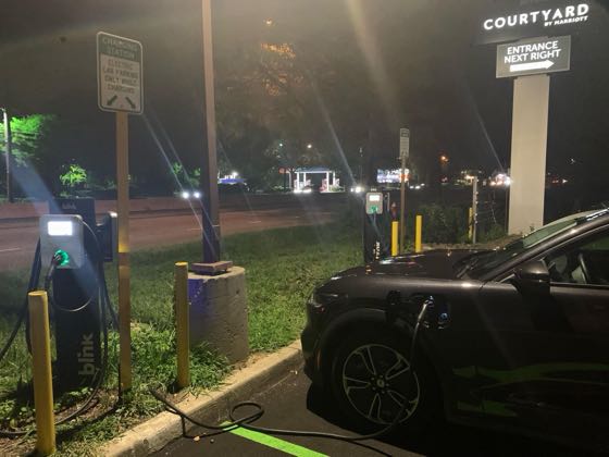EV charger at Courtyard by Marriott Paramus