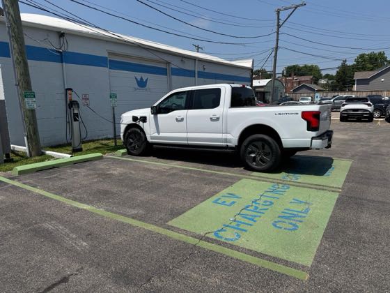 EV charger at First Street Lot - Village of Elburn