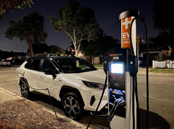 EV charger at N Avon St Parking