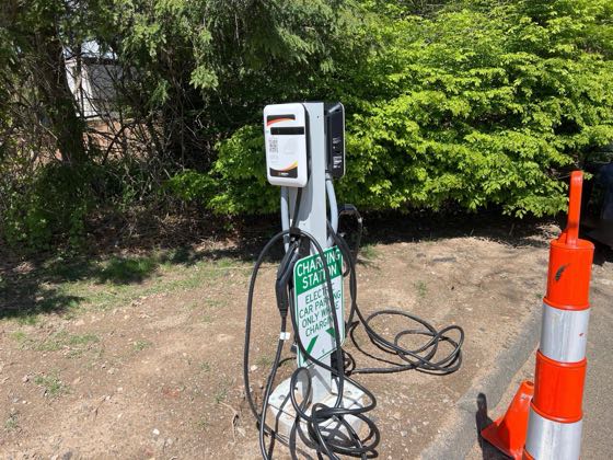 EV charger at Simsbury 1820 House