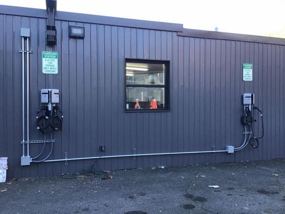 EV charger at Von's Garage