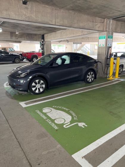 EV charger at George A. Purefoy Municipal Center