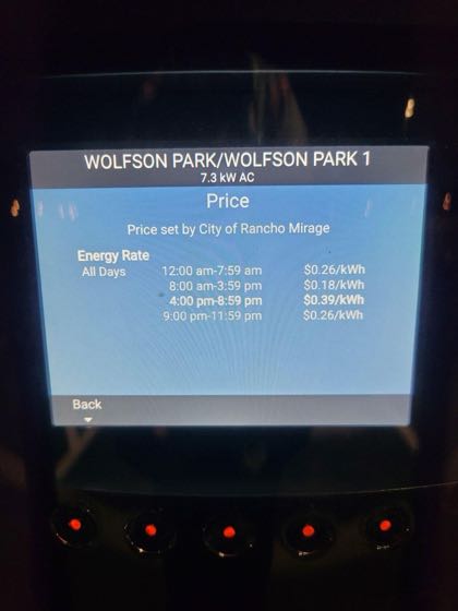 EV charger at Michael S. Wolfson Park