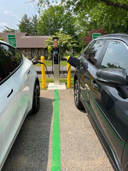 EV charger at DeMeo Baseball Field