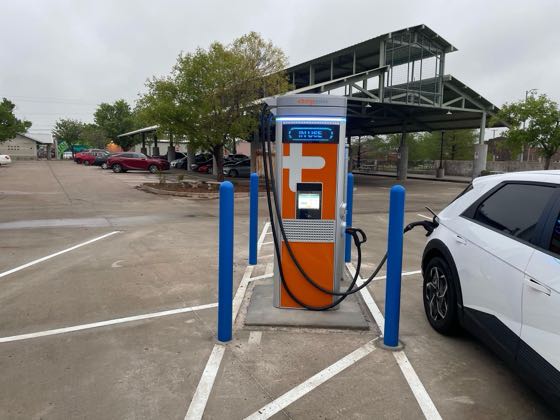 EV charger at Edmond Festival Market Place