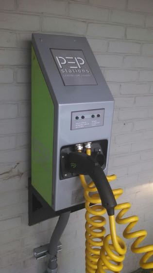 EV charger at Weber's Ann Arbor Hotel