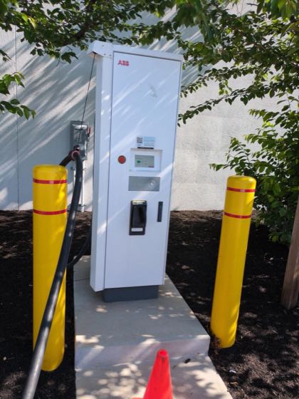 EV charger at Lester Glenn Buick-GMC