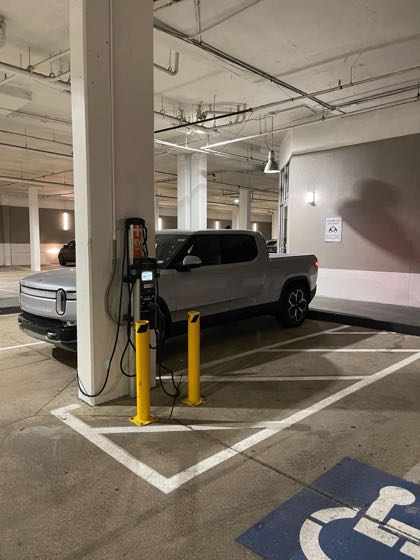 EV charger at Gables 5th St Commons