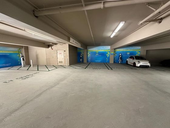 EV charger at 680 Newport Center Dr Garage