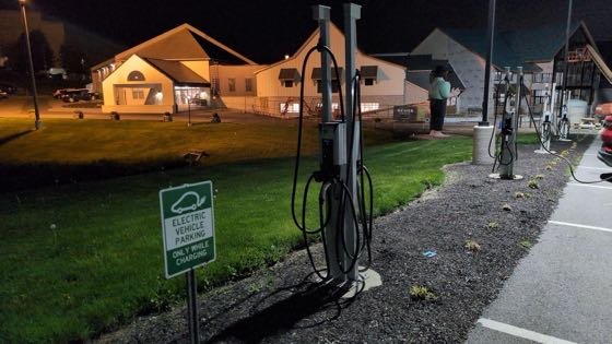 EV charger at Hershey Farm Inn