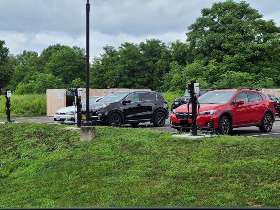 EV charger at Beacon Lofts Massage