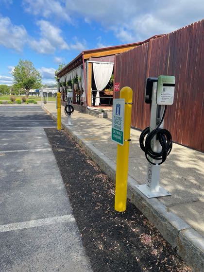EV charger at Pasta Pane Rustic Italian Bistro
