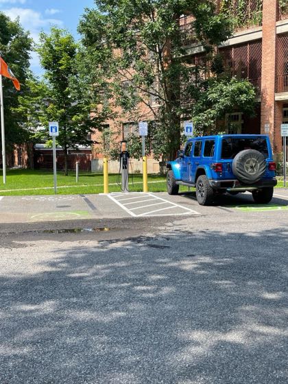 EV charger at Unemployment Office at New York State Department of Labor
