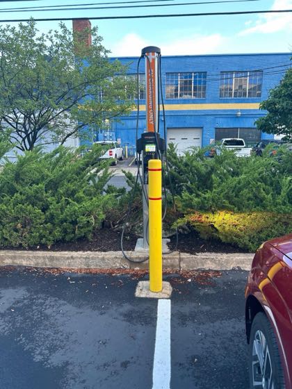 EV charger at 11 N Gates Ave Parking