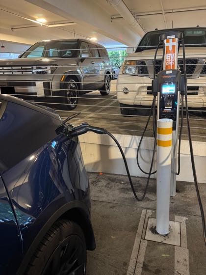 EV charger at Hoag Hospital Irvine