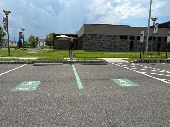 EV charger at Horsham Township Library
