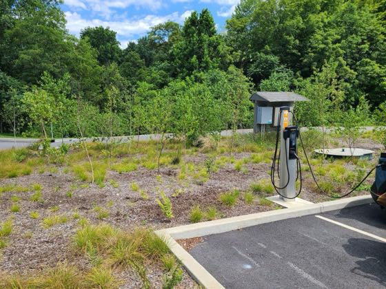 EV charger at Dassai Blue