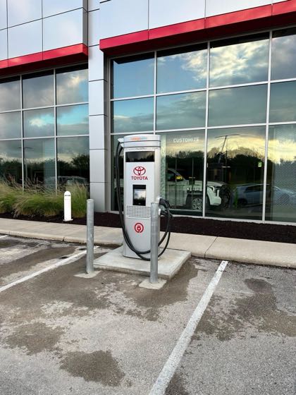 EV charger at Toyota of Brookfield