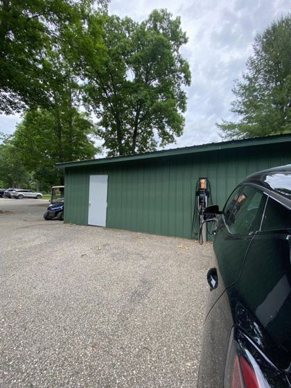 EV charger at St Ives Golf Course