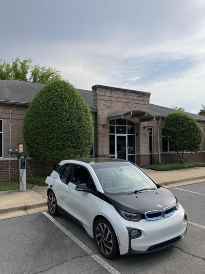 EV charger at Cooperative Arkansas Realtors MLS