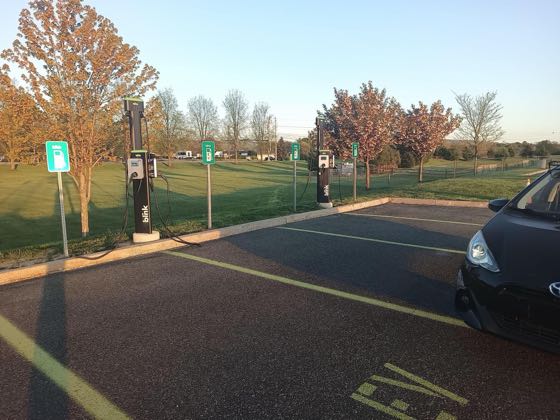 EV charger at Lehigh Valley Health Network - Helipad
