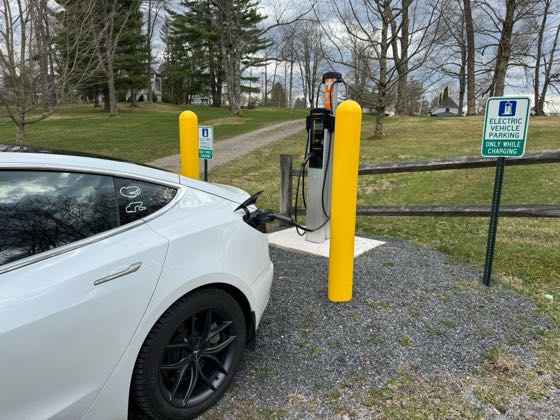 EV charger at Village Green