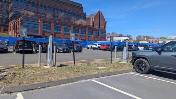 EV charger at Yale University - Urban Meadow