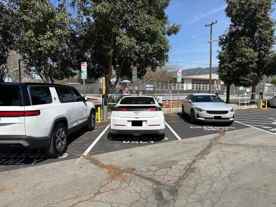 EV charger at Barbara Rownd Field - George Izay Park