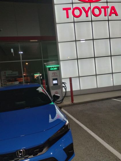 EV charger at Kokomo Toyota
