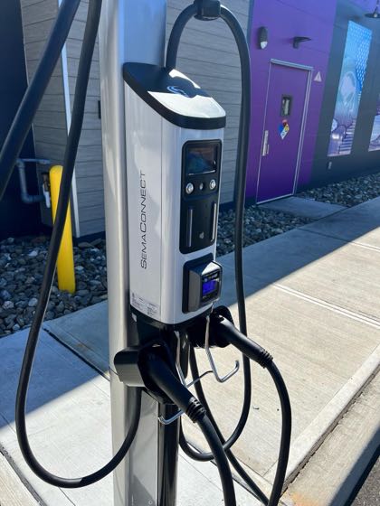 EV charger at Taco Bell