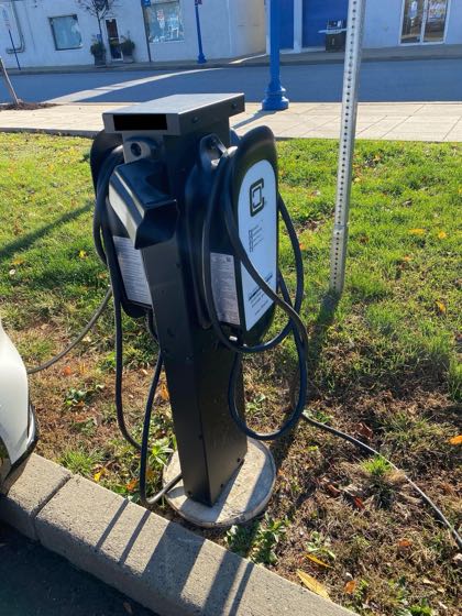 EV charger at Phoenixville Municipal Parking Lot