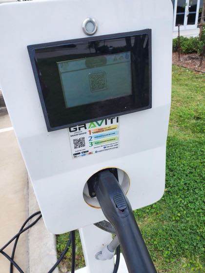 EV charger at Oyster Creek Retail