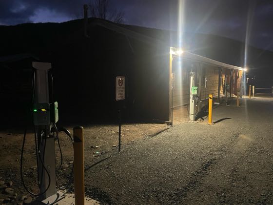 EV charger at Chicken Run