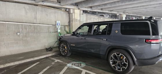 EV charger at Grove St Garage