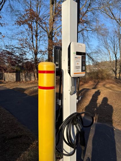 EV charger at NewTech Energy at Pondview Apartments